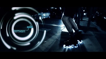 Fothon LED wheels - BCN slomo night - glowing skate wheels