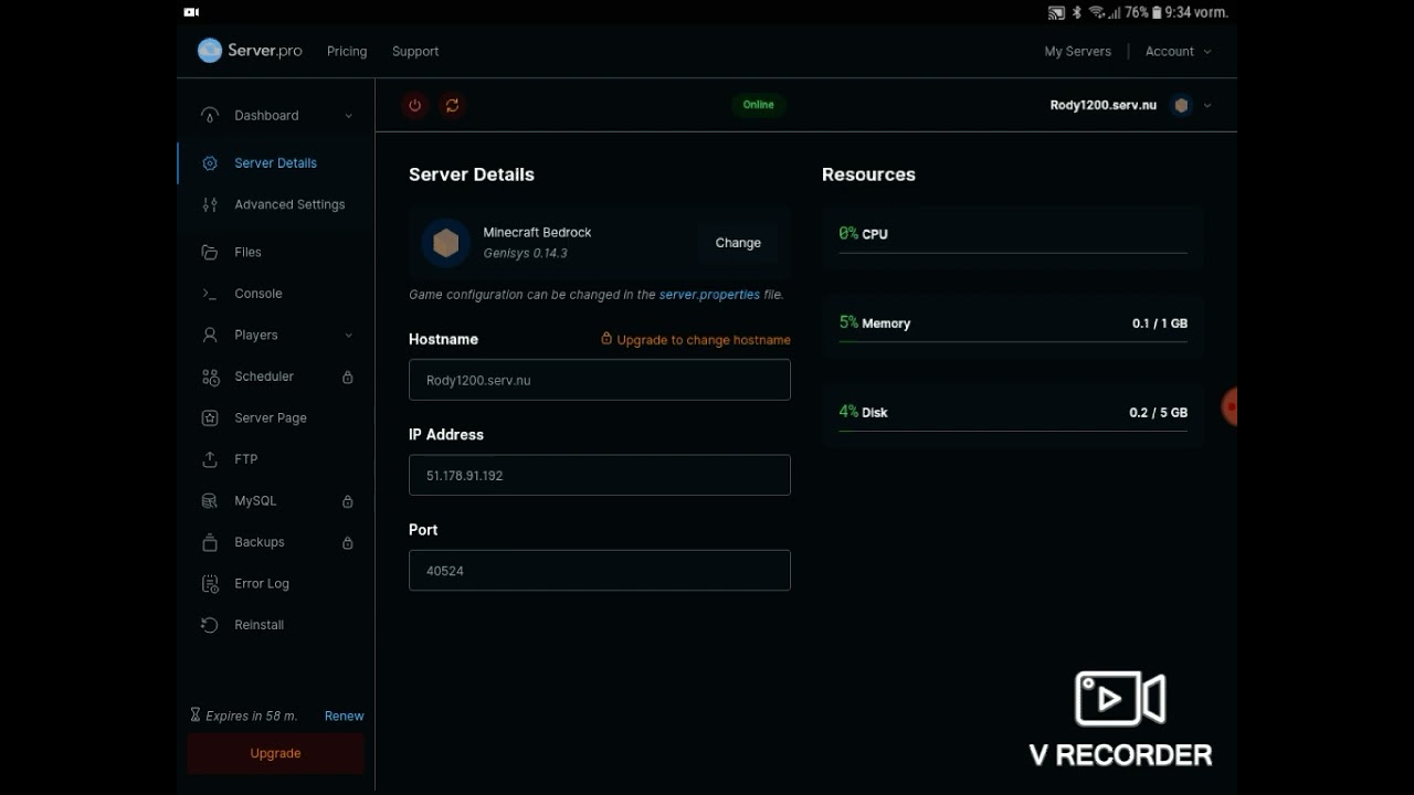 Server (I think i got virus from adfly)