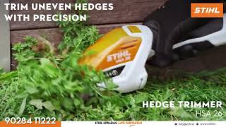 Perfect Shrubs & Lawns trimming with STIHL Hedge Trimmer HSA 26