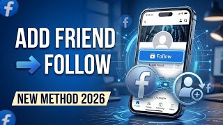Facebook Mein Add Friend Ki Jagah Follow Button Kaise Laye | FB Follow Button Enable 2026