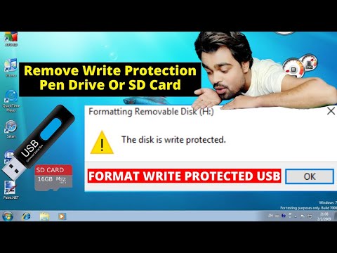 How To Format Write Protected Pen Drive & Sd Card | Remove Write ...