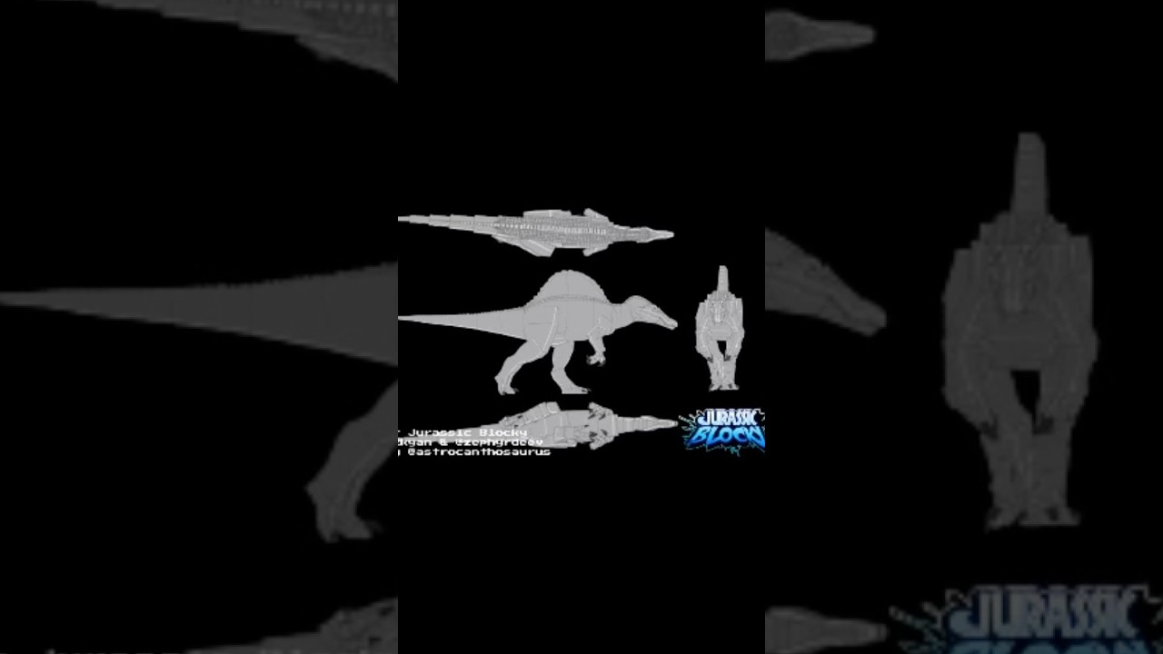 Jurassic blocky remodel spinosaurus #fyp #jurassicblocky #spinosaurus #rap #roblox