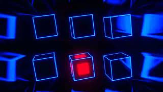 Abstract Neon Strobe Twirling Cubes Background VJ Loops in 4K
