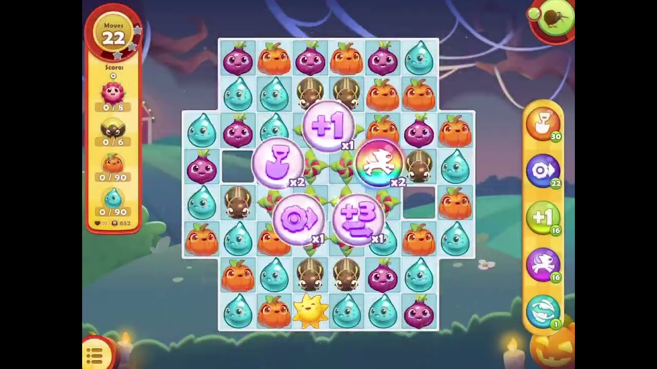 Farm Heroes Saga:  Level 648 to 654