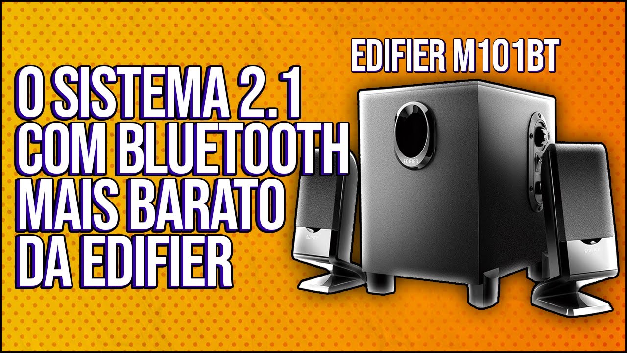 EDIFIER M101BT!!🔈😎 CAIXA DE SOM 2.1 com BLUETOOTH MAIS BARATA da ...