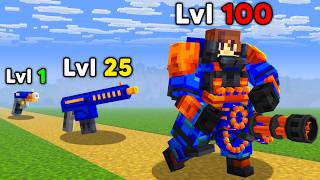 Information Level 1 to 100 NERF GUN in Minecraft Guide