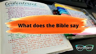 Bible Study on Contentment | Topical Bible Study