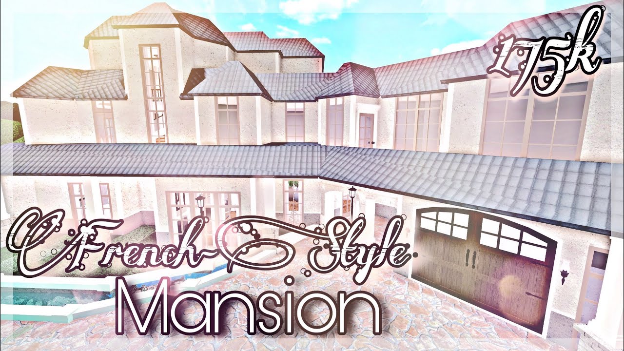 Bloxburg Aesthetic French Style Mansion 175k House Pt 1 Youtube