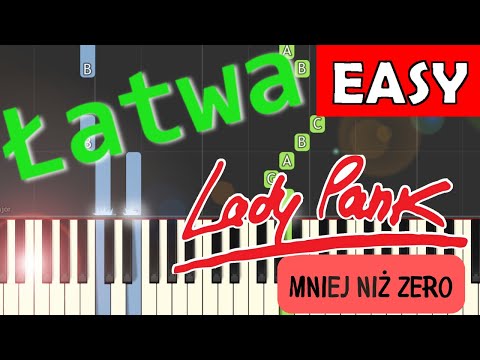 🎹 Mniej niż zero (Lady Pank) - Piano Tutorial (łatwa wersja) 🎵 NUTY W OPISIE 🎼