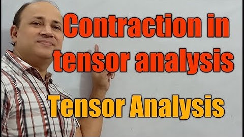 contraction in tensor analysis || tensor analysis in hindi Bsc Msc maths by Hd sir