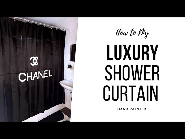 Chanel Shower Curtain⎮Hand Painting idea⎮Luxury interior 