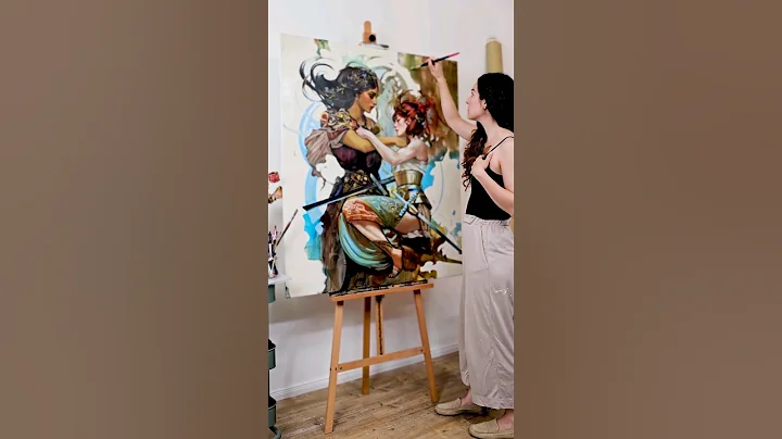 Can Acrylics look like Oils?! 🤔 (BIG Valkyrie Painting Finished!!!)