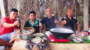 Cá Đối Nướng. Nấu Ngót Ngày Mưa - Toàn Đen Sơn Dược Vlog