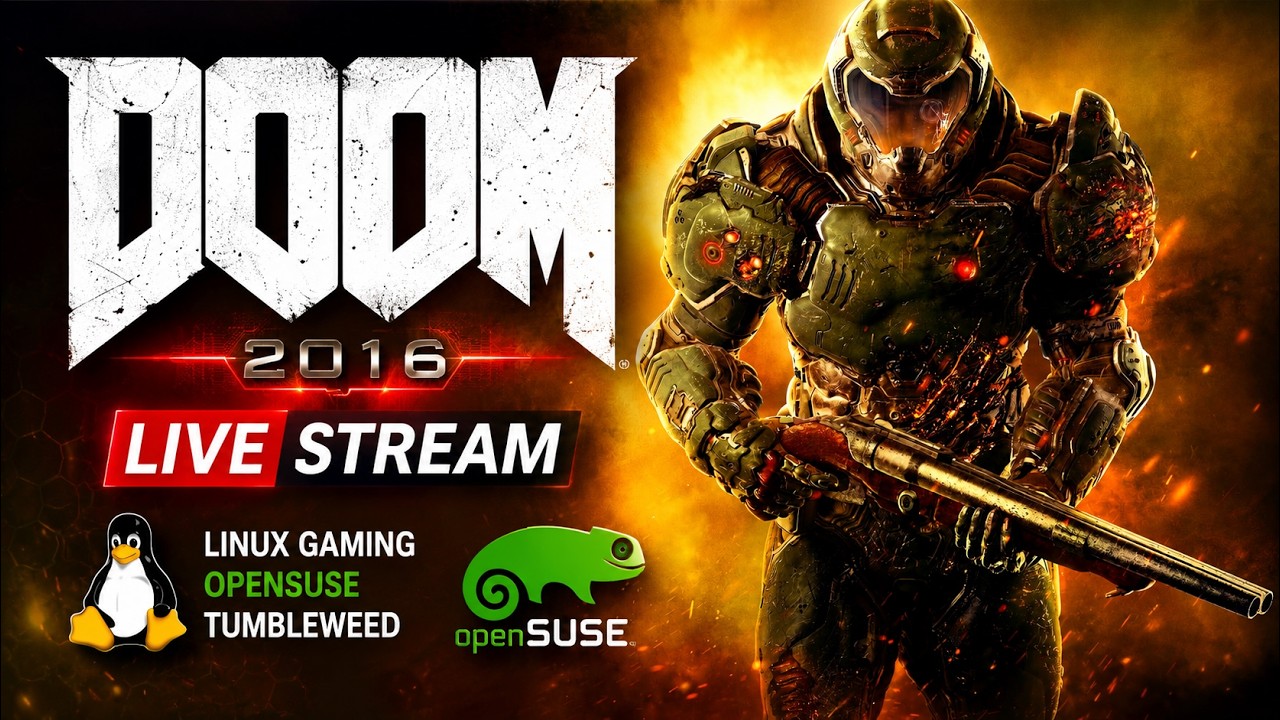 🔴LIVE (Linux Stream) - DOOM (2016) - Ripping & Tearing on Linux 🐧 - YouTube
