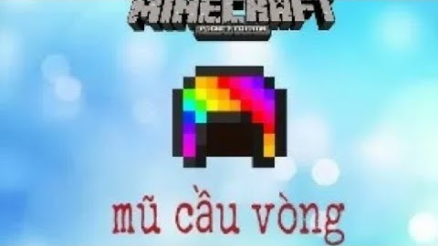 ✔Cách Làm Nón Cầu Vòng Trong Minecraft Pe!!Command Block!!!