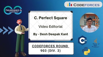 C. Perfect Square | Codeforces Round 903 (Div. 3) | DCC NIT-A