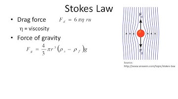 Sediment deposition and Stokes