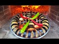 LEGENDARY !!!!! EGGPLANT KEBAB in STONE OVEN. ASMR.DIY