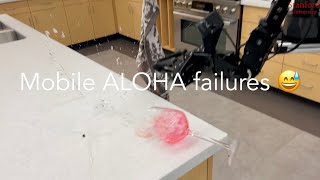 Mobile ALOHA funny failures