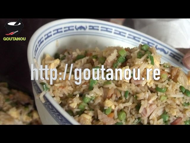 Recette - Riz cantonnais réunionnais en vidéo 