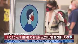 CDC: No Mask Needed For Fully Vaccinated People