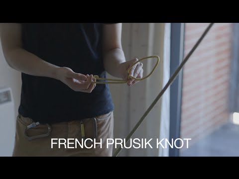 Climbing tips: French prusik knot (auto block, rappel backup)
