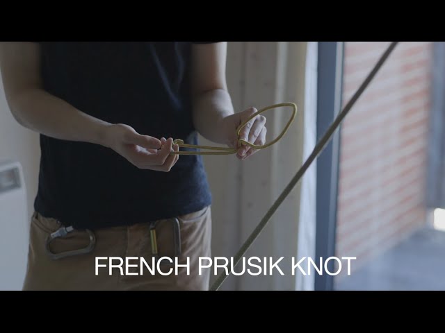 Climbing tips: French prusik knot (auto block, rappel backup) 
