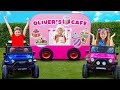 Oliver opens Cafe and More Funny Videos | Diana and Roma in Hindi