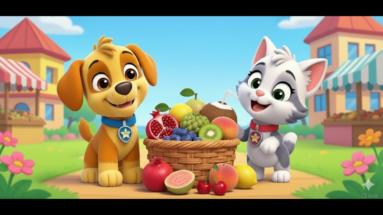 10 названий фруктов | Часть 2 | Обучающие видео для детей | Tiny Tales Garden