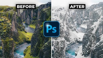 Make it SNOW in Photoshop /// Christmas Photoshop Tutorial