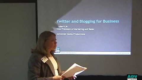Twitter and Blogging for Business Part 1: Introduction