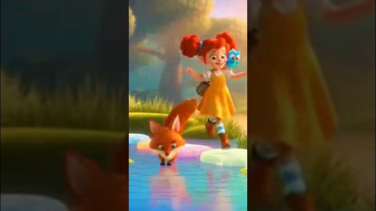 A beautiful story of a little girl who loses her way in a magical forest, but cute animals help her🤩