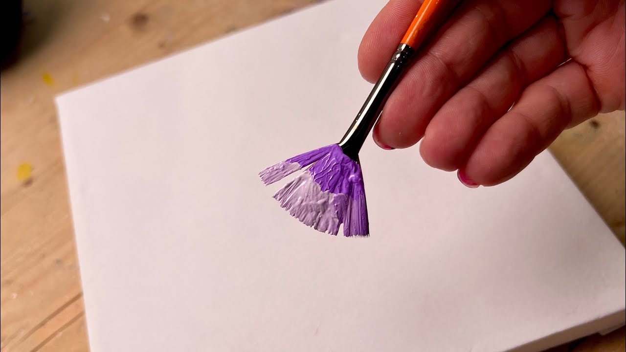 The Most Calming Wood Slice Painting You’ll See Today | Acrylic Art Idea
