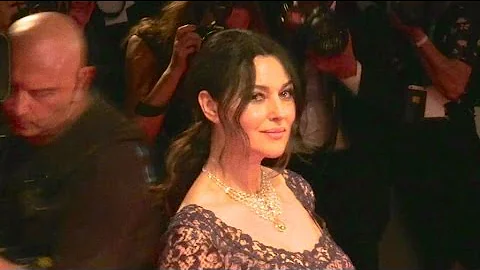 Stunning Monica Bellucci walking the On the milky road red carpet during the 2016 Venice Film Festiv