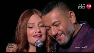 Ziad Bourji singing "Ana Albi Aalayk" with his fan ☺️♥️