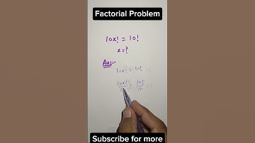 Factorial problem | Olympiad maths problem #maths #factorials