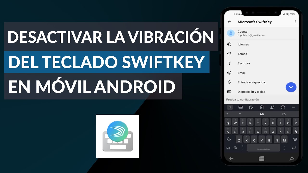 Cmo Quitar o Desactivar la Vibracin del Teclado SwiftKey en Celulares Android Cmo Quitar o Desactivar la Vibracin del Teclado SwiftKey en Celulares Android