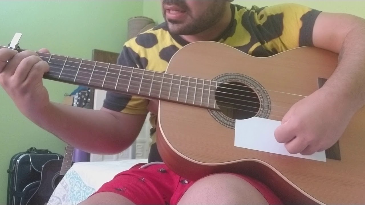 Canción a guitarra Palabras de papel de camela (sergio bascon) 🎸🎹