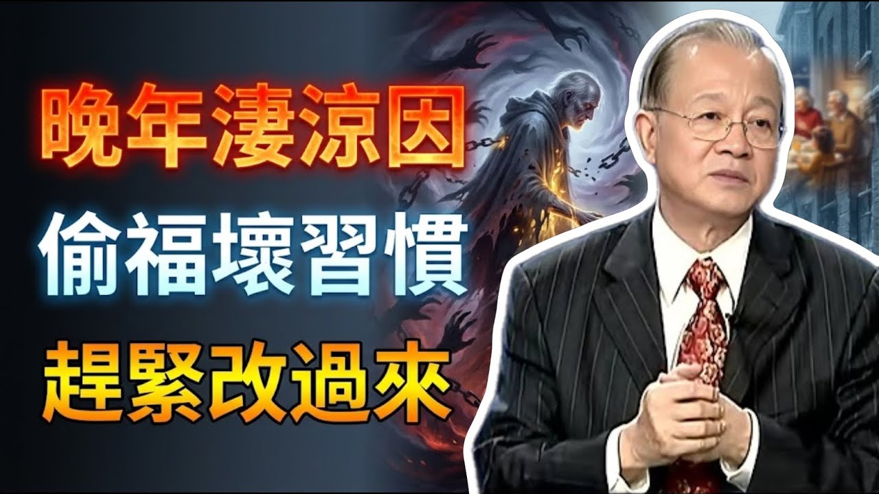 晚年淒涼的真相！你的這幾個壞習慣，正在偷偷「掏空」福氣！#曾仕強 #易經 #人生智慧 #命理 #國學 #正能量 #晚年幸福 #惜福 #因果報應 #修身養性 #老人智慧 #生活百科