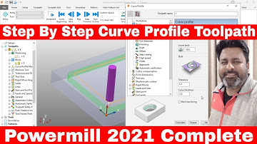Autodesk Powermill 2021 Tutorials In Hindi for beginners | #powermill curve profile programming