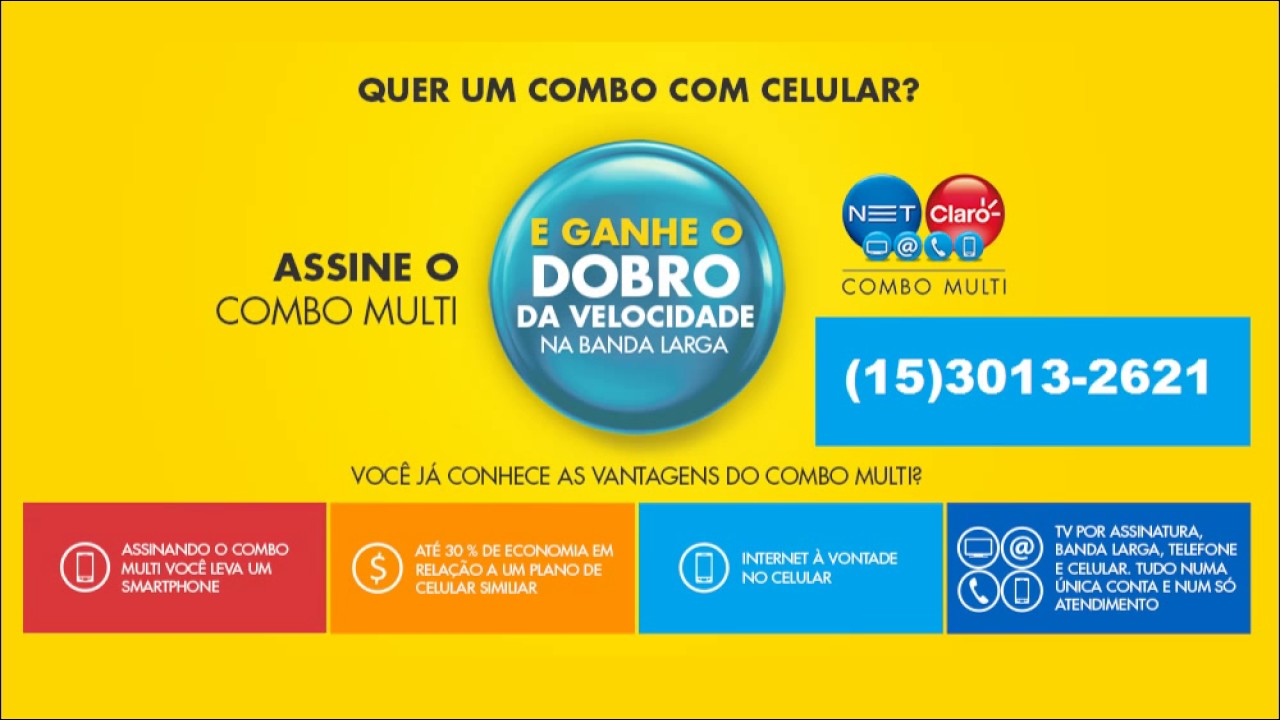 pacotes combo net claro