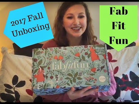 FabFitFun Fall 2017 Unboxing