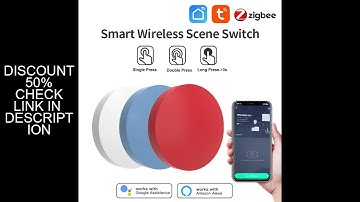 Tuya Zigbee Smart Wireless Button Switches Smart Life Intelligent Scene Linkage Switch Support Googl