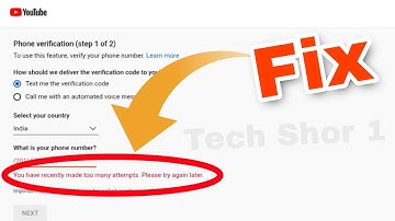 How to Fix YouTube you have recently made too many attempts Problem Solve