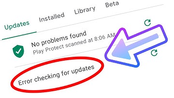 Error Checking For Updates | Google Play Store Problem Fixed