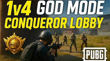 🔥 Insane 1v4 Clutch vs Pro Squads | Conqueror Lobby Mayhem | PUBG Mobile