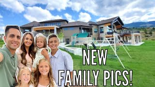 FAMILY PICTURES at the Lake on a PRIVATE BEACH | Exploring an 11,000 sq. ft. Vacation House!