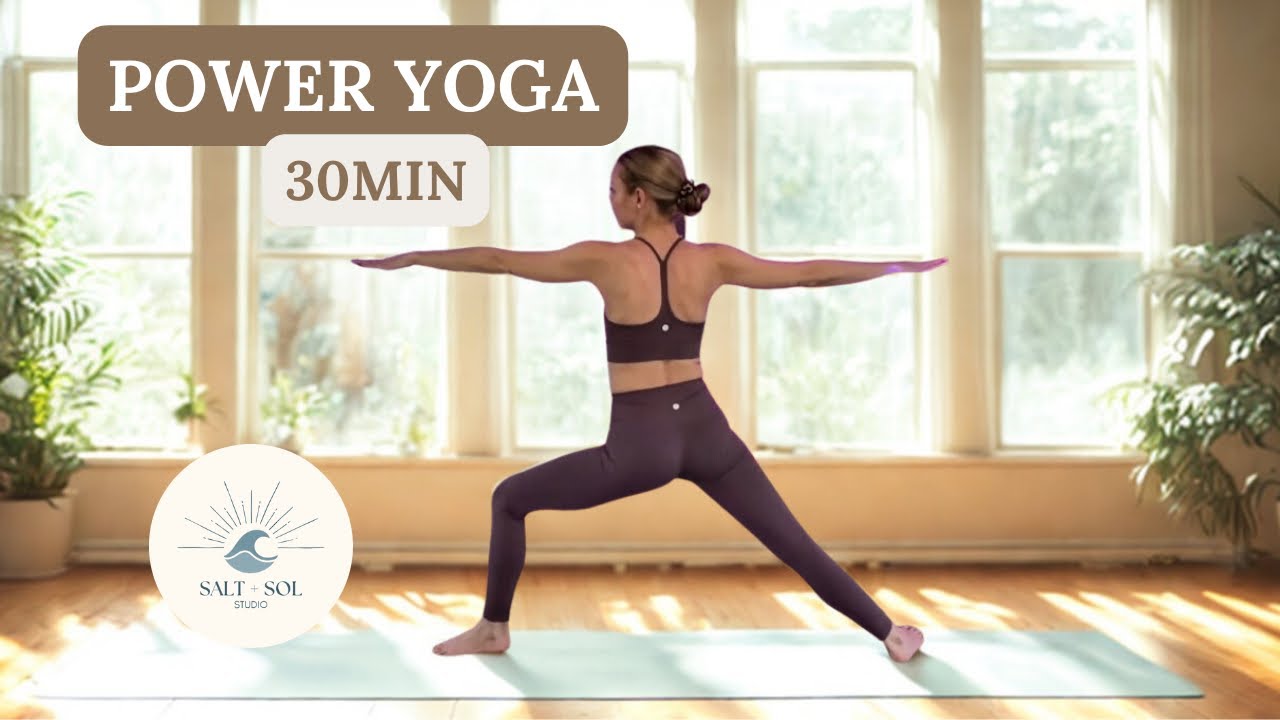 30 Min Power Yoga Flow | Strong Full Body Vinyasa - YouTube