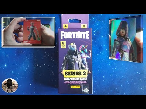 Ik open een Fortnite Serie 2 4-Pack Boosters, Fortnite Panini ruilkaarten