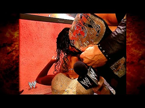 Kane The Hurricane Backstage Interview Kane Kisses Terri 9 23 02